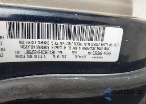 2004 Jeep Grand Cherokee Limited z USA, uszkodzony, nr VIN 1J8GW58N84C365436